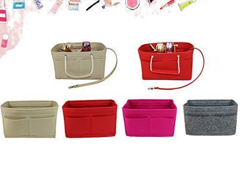 Felt Fabric Purse Handbag Organizer Bag Lmieson Multi Pocket Insert Bag Fit Speedy Neverfull