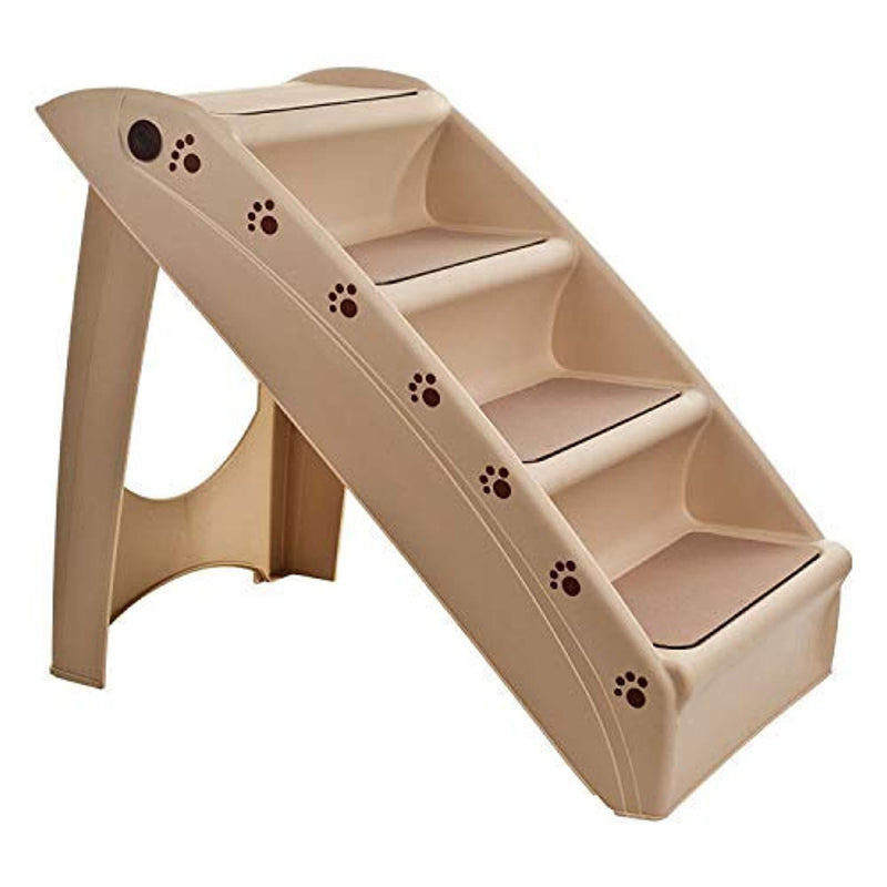 West Ivory 4 Step Pets Stairs for Dog/Cats - Portable, Washable and Affordable
