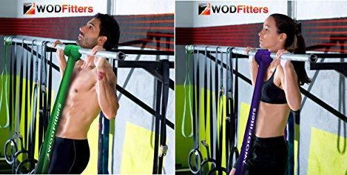 WODFitters Pull Up Assistance Bands - Stretch Resistance Band - Mobility Band - Powerlifting Bands, Durable Workout/Exercise Bands - Single Band or Set