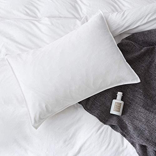 100% Washed Cotton Duvet Cover 3 Piece, Comforter Cover Queen Full Size, Solid Color and Ultra Soft with Zipper Closure, Corner Ties, Simple Bedding Style, Gray by SORMAG