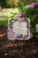 Evergreen Garden Those We Love Don’t Go Away Polystone Memorial Stepping Stone - 10”W x 1”D x 10”H