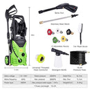 ncient NIS4600 High Pressure Power Washer 3000 PSI Electric Pressure Washer,1800W Rolling Wheels High Pressure Professional Washer Cleaner Machine+ (5) Nozzle Adapter (3000 PSI - New Model)