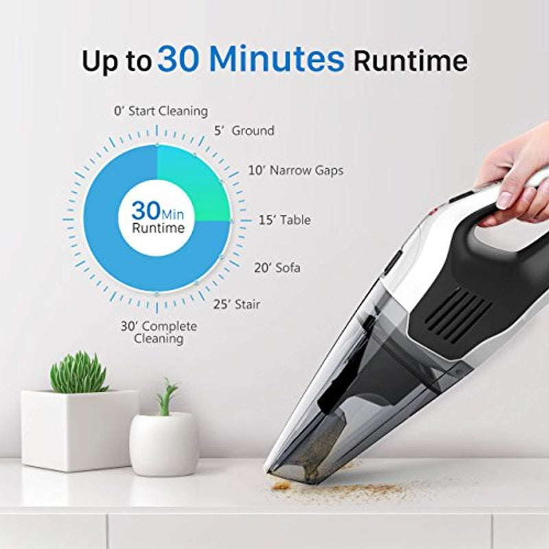 [Upgraded Version]Handheld Vacuum, HoLife Cordless Vacuum Cleaner with 14.8V Li-ion Battery Powered Rechargeable Quick Charge Tech and Cyclone Suction Lightweight Hand Vac by HoLife