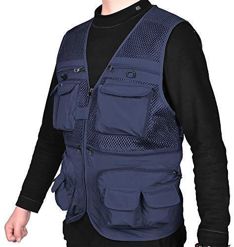 LOOGU Outdoor Fly Fishing Vest with Multi-Pockets for Fishing,Hunting, Hiking, Climbing, Traveling, Photography