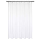 Barossa Design Waterproof Fabric Shower Curtain or Liner Hotel Quality, Machine Washable, White Shower Curtain Liner for Bath Tub, 72x72 Inches