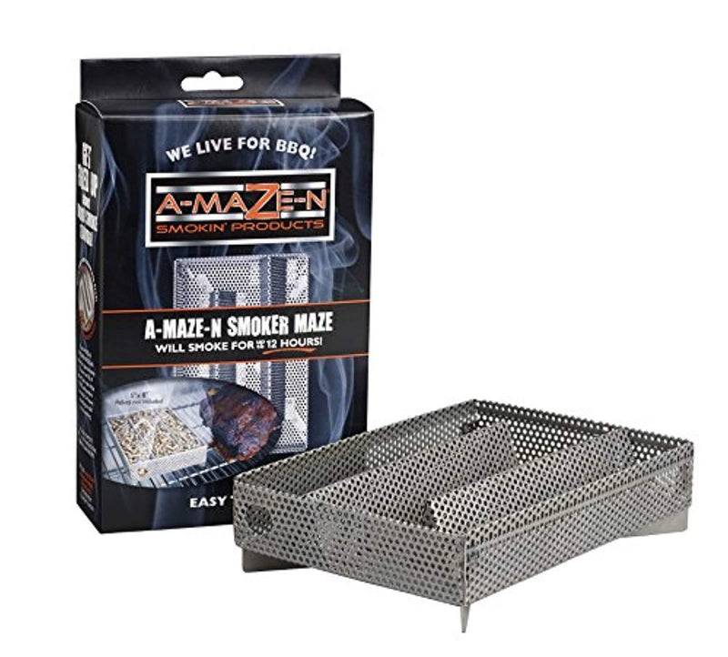 A-MAZE-N Pellet Smoker - Hot or Cold Smoking - Works on any Grill or Smoker