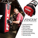 RDX MMA Gloves for Grappling Martial Arts Training | D. Cut Palm Maya Hide Leather Sparring Mitts| Perfect for Cage Fighting, Combat Sports, Punching Bag, Muay Thai & Kickboxing