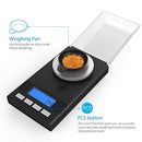 Homgeek Digital Milligram Pocket Scale Mini Jewelry Gold Powder Weigh Scales with Calibration Weights Tweezers, Weighing Pans, LCD Display