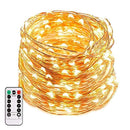 66Ft 200leds Waterproof Copper Wire Starry String Fairy Lights Bendable and Flexiable Perfect Hanging for Tapestry | Wedding | Party | Home | Garden | Bedroom | Indoor | Outdoor Wall Decor-Warm White