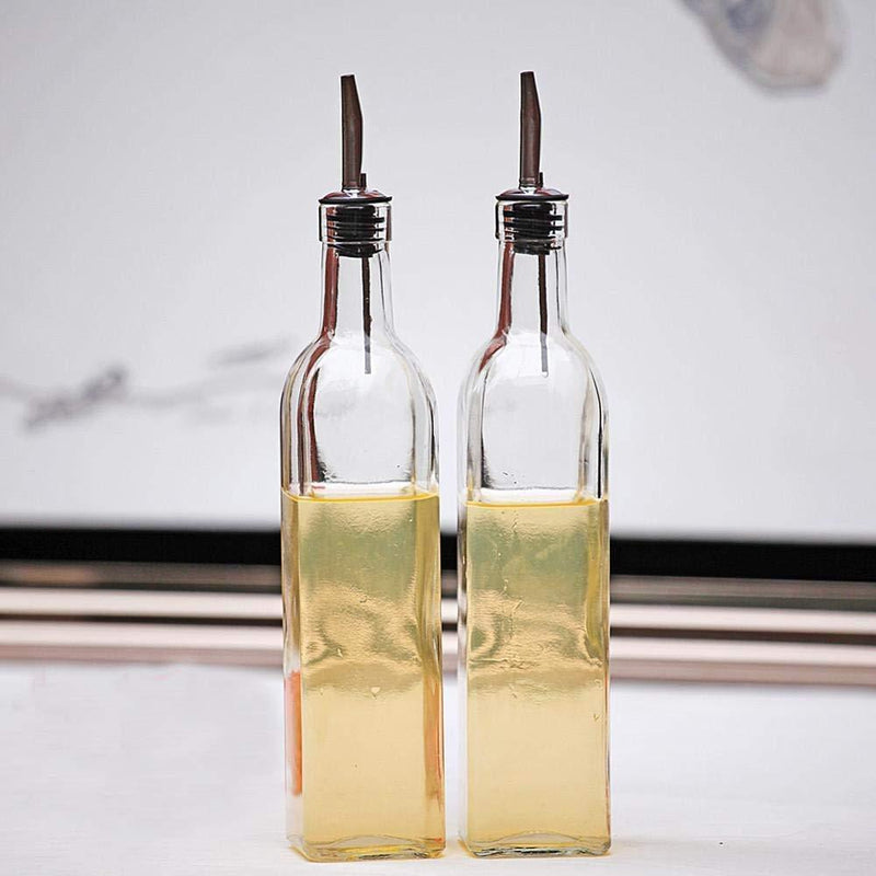 Homder 14Pack Pourer Bottle Spout Free Flow Stainless Steel Pourers for Liquor, Whiskey, Oil Bottle Spouts with Rubber Dust Caps, 100% non-rust, Durable&Professional