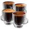 Glass Espresso Coffee Cup. Double Walled Glass Espresso Cup By Anchor & Mill(pack of 4 )