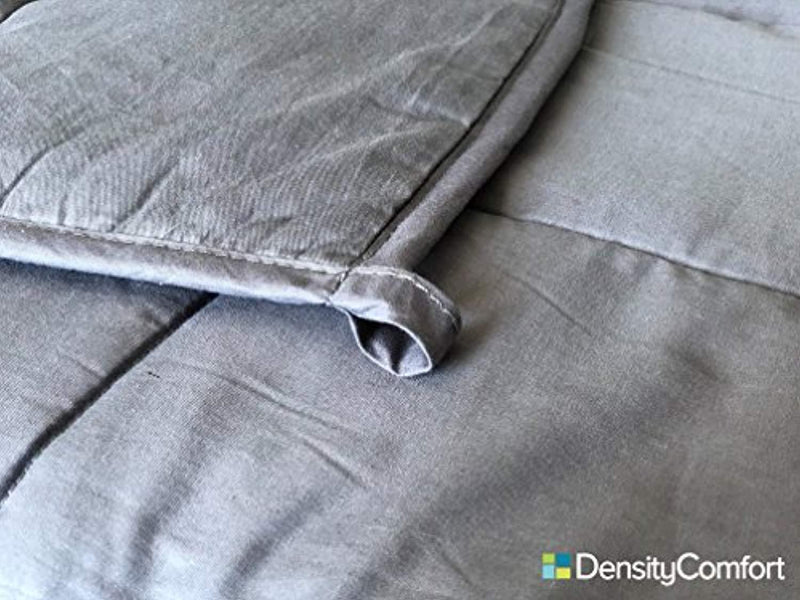 DensityComfort Premium Adult Weighted Blanket | 15 lbs Queen Size 60x80 | 100% Certified Oeko-TEX Cotton | Heavy Sensory Blanket
