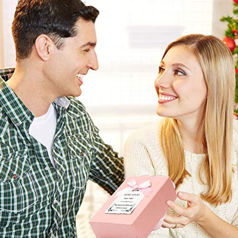 Wine Gifts for Women Her, Christmas Present Funny Gifts for Mom Grandma Friend, Birthday Gift Ideas, If You Can Read This Bring Me Some Wine Socks, Stocking Stuffers Wine Accessories Gift Boxes - Pink