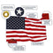 Heavy Duty Stars Embroidered and Sewn Stripped American National Flag - 210D Genuine Nylon (2X3)