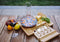 100% Natural Bamboo Cheese Board and Cutlery Set with Slide-out Drawer. Serving Tray for Wine, Crackers, Charcuterie. Perfect for Christmas, Wedding & Housewarming Gifts.