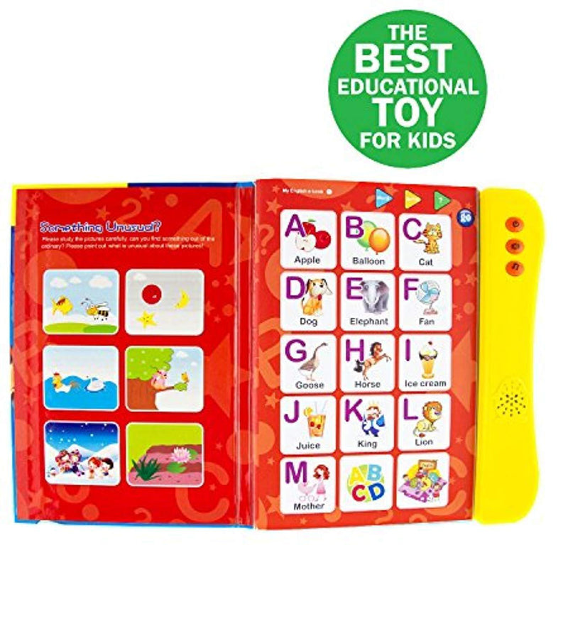 ABC Sound Book for Children / English Letters & Words Learning Book, Fun Educational Toy. Learning Activities for Letters, Words, Numbers, Shapes, Colors and Animals for Toddlers