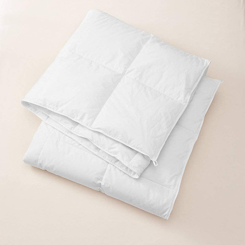 Eddie Bauer Unisex-Adult Signature Medium Down Comforter, White Full Queen Full/