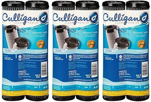 Culligan D-10A 2PK Carb Filtration Replacement Cartridge, D-10A, Gray