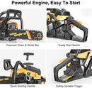 SALEM MASTER 3816S 38CC 2-Cycle Gas Powered Chainsaw, 14-Inch Chainsaw, Handheld Cordless Petrol Gasoline Chain Saw for Farm, Garden and Ranch