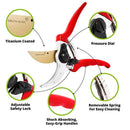 Professional Pruning Shears with Titanium Coated Blades - Lightweight Gardening Tools for Comfortable Use - Find Your Green Thumb with Rust Resistant Cutters That Stay Sharp Longer