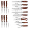 Knife Set,15-Piece Kitchen Knife Set with Block Wooden,Chef Knife Set with Sharpener,Germany High Carbon Stainless Steel Knife Block Set,Boxed Knife Sets,ROMEKER