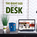 Gourmia GMF660 Pepsi Thermoelectric Mini Fridge Cooler and Warmer - 4 Liter/ 6 Can - For Home,Office, Car, Dorm or Boat - Compact & Portable - AC & DC Power Cords - Blue