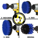 Drillbrush Swimming Pool Accessories - Drill Brush Power Scrubber Kit - Pool Brush for Vinyl Liners - Hot Tubs and Spas Jacuzzi - Pool Cover Brush Heads - Hot Tub Power Scrub Brushes - Walls and Deck