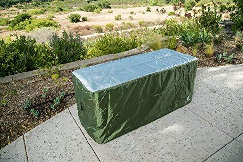 YardStash Deck Box Cover XXL to Protect Extra Wide Deck Boxes: Keter Westwood Deck Box Cover, Keter Rockwood Deck Box Cover, Keter Brightwood Deck Box Cover, Keter Sumatra Deck Box Cover & More