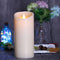 Luminara Flameless Candle Set of 3pcs,3.5-Inch by 5/7/9-Inch Pillar Candle with Moving Wick,Ivory