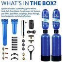 Aquasana Whole House Water Filter System - Filters Sediment & 97% Of Chlorine - Carbon & KDF Home Water Filtration - EQ-1000
