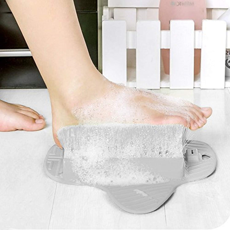 Shower Foot Scrubber Bath Brush, Free Hanging Hooks, Foot Brush Bristles Deep Clean, Hard Dead Rough Dry Skin Callus Exfoliate Stimulate Feet Cleaner Scrub Massager Spa...