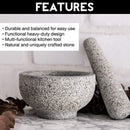 Zenware Heavyweight Mortar and Pestle -White Marble