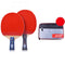 SSHHI Table Tennis 2 Player Set,Comfortable Handle,Ping Pong Paddle Set,Can Be Used for Indoor and Outdoor Game,Fashion/As Shown/A