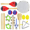 10 Types Musical Instruments for Kids, Bantoye Tambourine Set Wooden Percussion Instruments Toy for Kids Preschool Educational