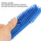 [2Pcs] Pet Hair Remove Brush, Best Car & Auto Detailing Brush Portable Dogs Cats Hair&Lint Remover Brush Rubber Massage Brush for Car&Auto Furniture, Carpet, Clothes, Leather (Blue and Green)