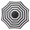 Blissun 9' Outdoor Market Patio Umbrella with Push Button Tilt and Crank, 8 Ribs (Tan)