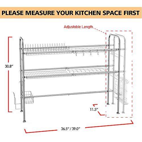 NEX Over the Sink Roll Up Dish Drying Rack