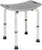 SoSo-BanTian1989 Adjustable Elderly Bath Shower Chair Stool (Gray)