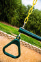 18" Trapeze Bar with Rings - Heavy Duty Steel with Plastic Coated Chains