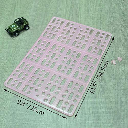 RUBYHOME Rabbit Mats for Cages Rabbit Guinea Pig Hamster and Other Small Animal Cage Hole Mat Prevent Pet Skin Disease with Fixed Tabs
