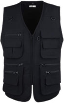 LUSI MADAM Mens Outdoor Vest Multi-Pockets Casual Vest for Work Fishing Photography Journalist