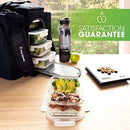 Naturals Glass Meal Prep Containers (5 Pack, 30 Ounce) - Glass Food Storage Containers with Lids - Glass Storage Containers with Lids - Lunch Containers Airtight Food Prep Containers Bpa-Free by Prep Naturals
