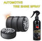 Automotive Tire Shine Spray,Lustrous, Long Lasting Shine, Best Tire Dressing Car Care Protectant Kit for Car Tires After Car Wash, Car Detailing Kit for Wheels and Tires (Black, 4 oz（120ml）)