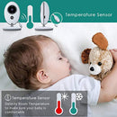 Video Baby Monitor with Auto Night Vision Digital Camera, Two Way Talkback, Temperature Sensor, Lullabies, VOX Function, Feed Alarm/Timer Setting and 20 Hours Standby...