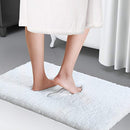 Lifewit Bath Mat White Bathroom Rug Soft Shag Water Absorbent Non-Slip Rubber, 20" x 32"