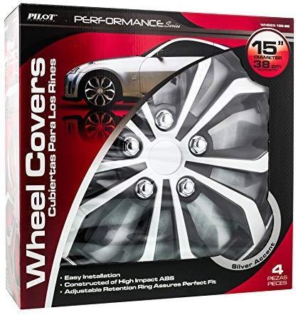 Pilot Automotive WH555-16GM-B Universal Fit Spyder Wheel Cover [Set of 4]