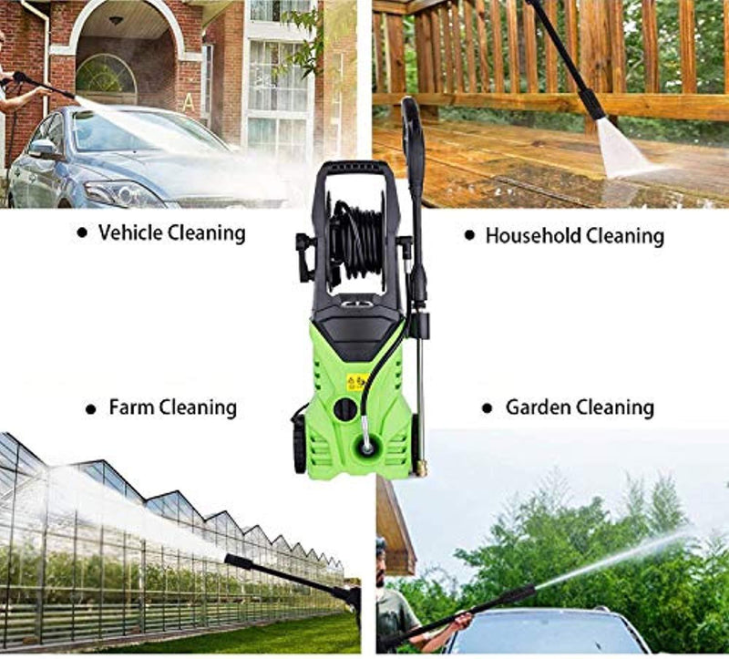 ncient NIS4600 High Pressure Power Washer 3000 PSI Electric Pressure Washer,1800W Rolling Wheels High Pressure Professional Washer Cleaner Machine+ (5) Nozzle Adapter (3000 PSI - New Model)