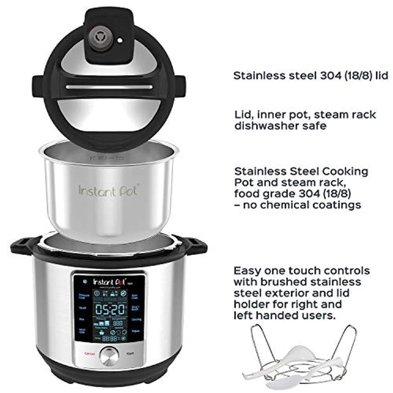 Instant Pot 60 Max 6 Quart Electric Pressure Cooker, Silver