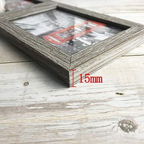 Amazing Roo Hinged Picture Frame Double Folding 4x6 Photo Frame, Takes 4 Standard 6 x 4 inch Photographs, 2 Landscape and 2 Portrait Style Decorate Desktop