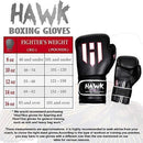 Hawk Boxing Gloves for Men & Women Training Pro Punching Heavy Bag Mitts UFC MMA Muay Thai Sparring Kickboxing Gloves, 1 Year Warranty!!!!